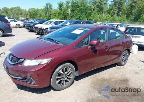 2013 Honda Civic Ex из США, поврежденный, VIN 2HGFB2F86DH507243